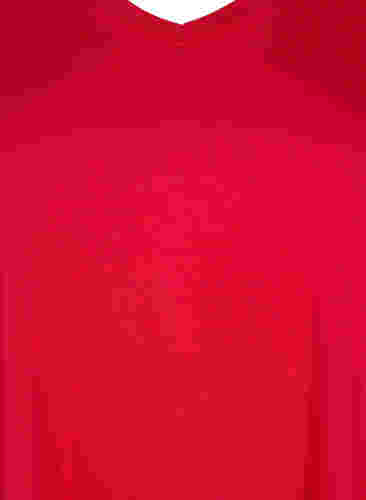 Kurzärmeliges T-Shirt mit A-Linie, Lipstick Red, Packshot image number 2