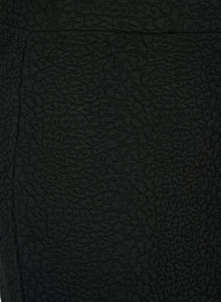 Kurzer Rock mit Textur, Black, Packshot image number 2