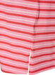 Langes oversized T-Shirt aus Bio-Baumwolle mit Streifen, Pink, Packshot image number 3