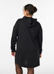 Kurzes Hoodie-Kleid mit K&auml;ngurutasche, Schwarz, Model image number 2