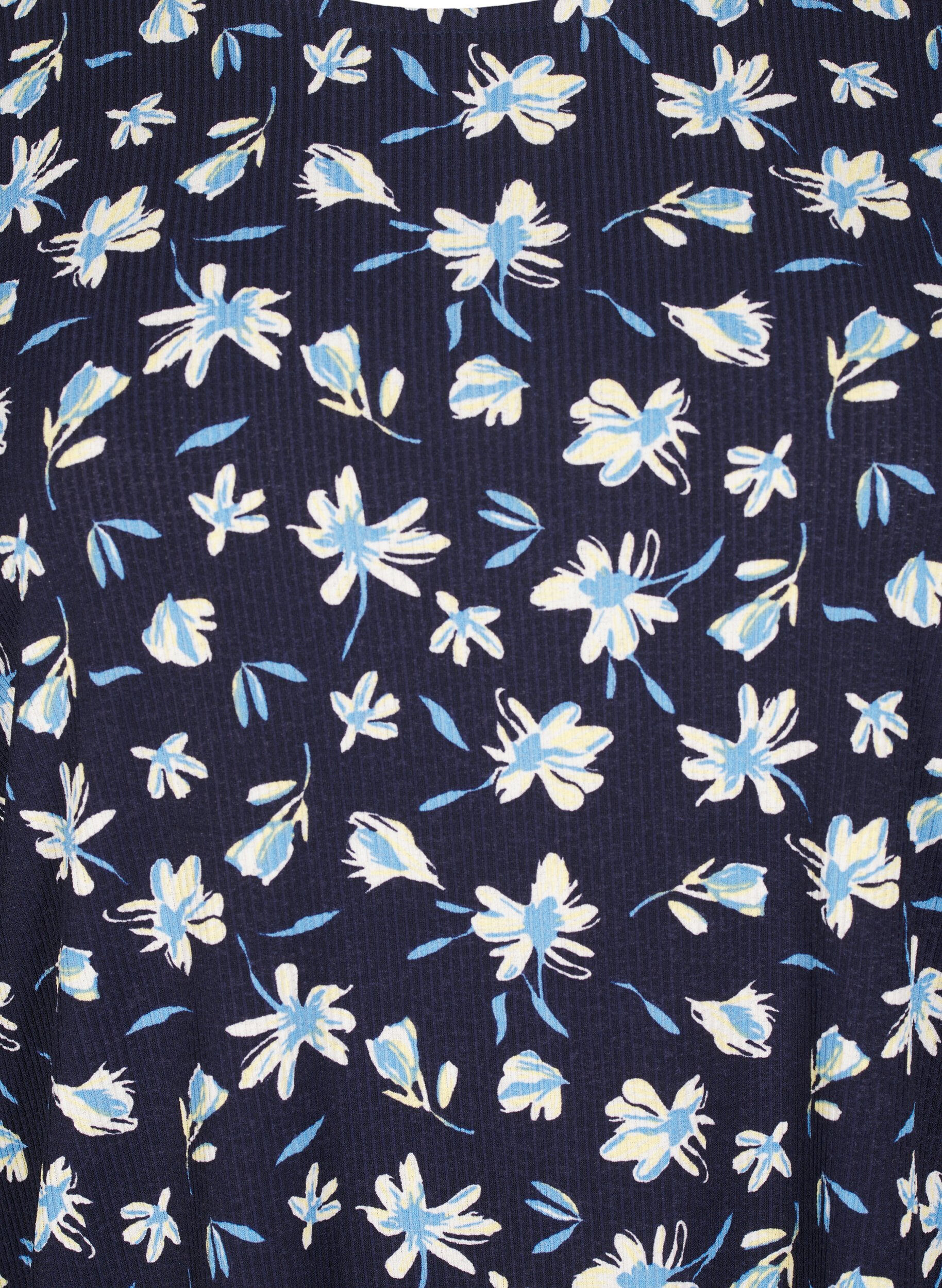 ZizziBluse mit langen &Auml;rmeln und gebl&uuml;mtem Print, Blau, Packshot image number 2
