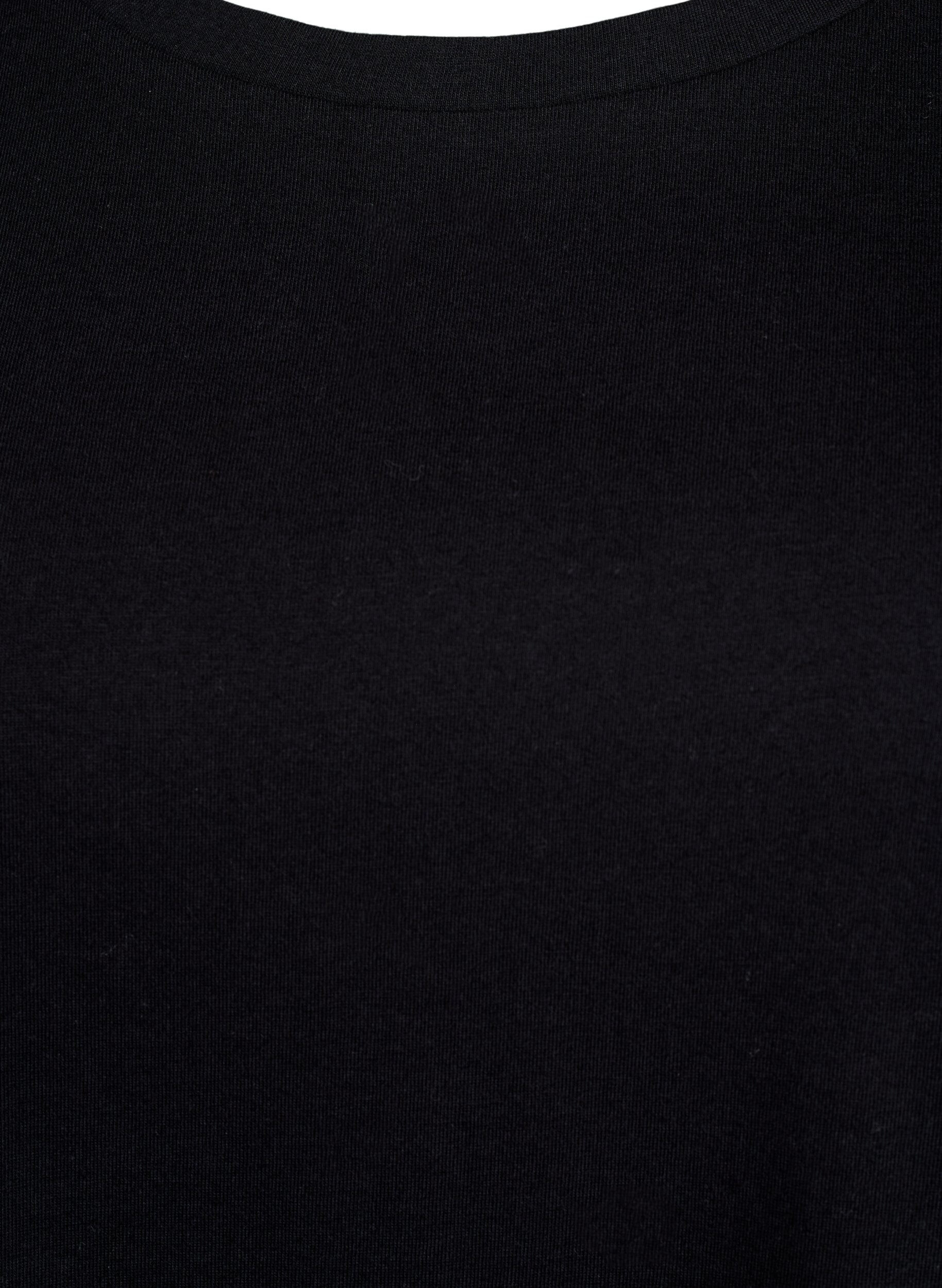 ZizziT-Shirt mit &Auml;rmeln in Broderie Anglaise, Schwarz, Packshot image number 2