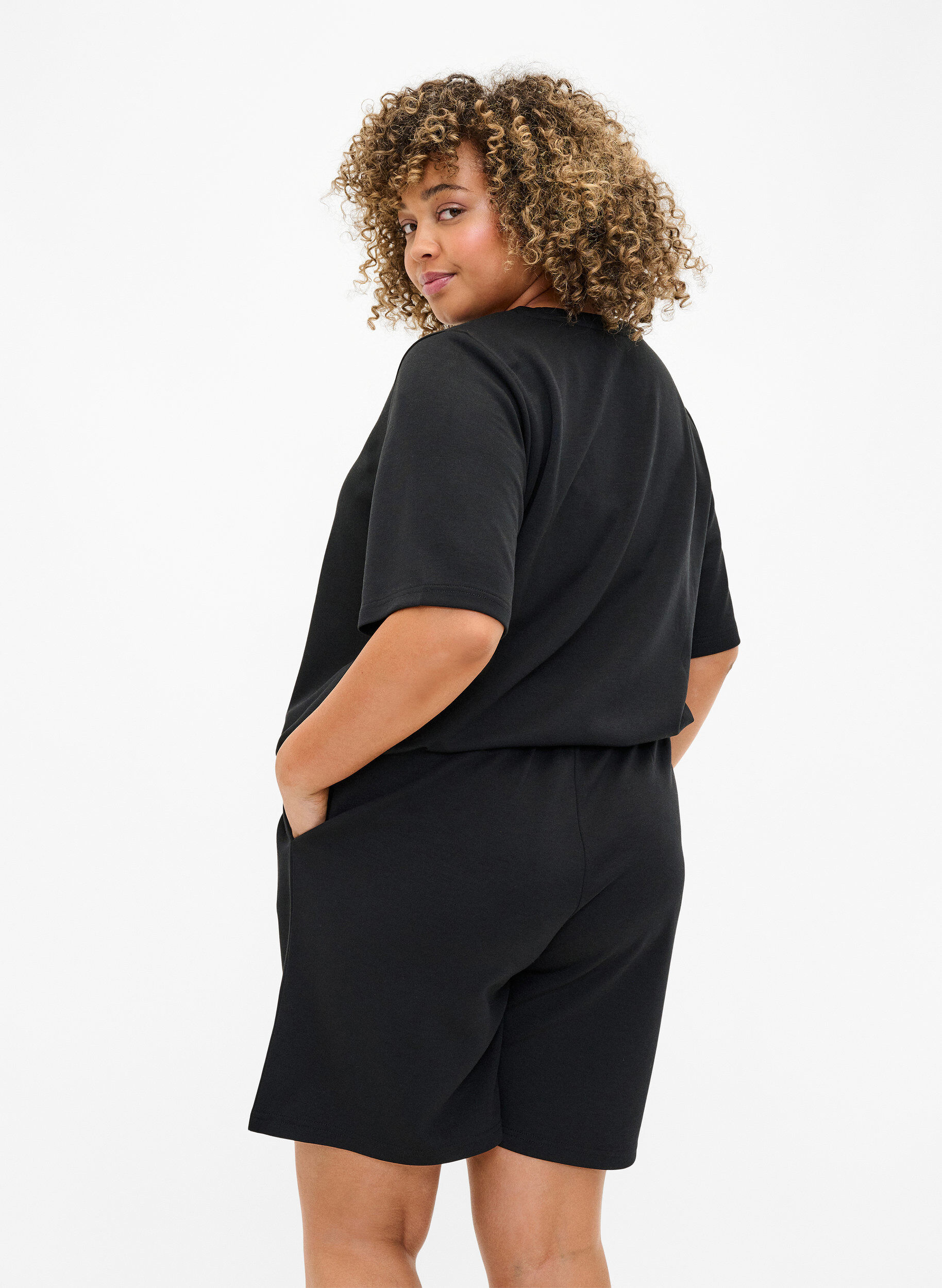 ZizziT-Shirt aus Modalgemisch, Schwarz, Model image number 2