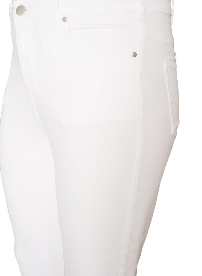 Amy Super Slim Fit Jeans mit hoher Taille, Wei&szlig;, Packshot image number 2