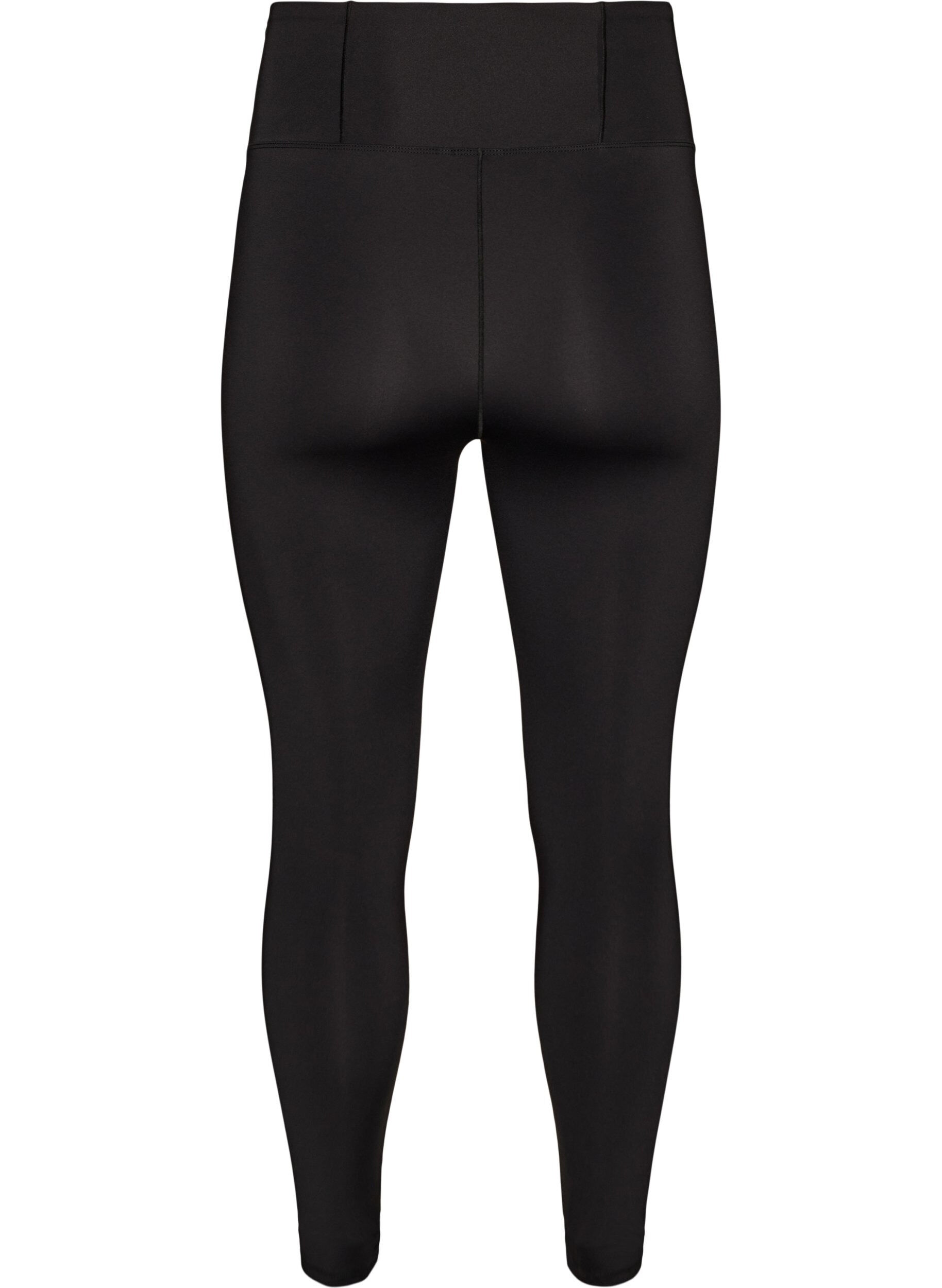 ZizziTrainingstights mit hoher Taille und Tasche im Bund, Schwarz, Packshot image number 1