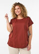 Kurz&auml;rmeliges T-Shirt aus einer Baumwollmischung, Rot, Model image number 0