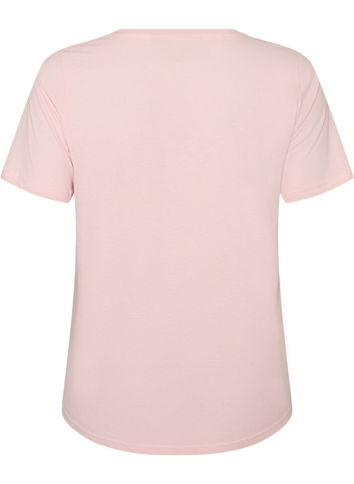T-Shirt mit Print, Pink, Packshot image number 1