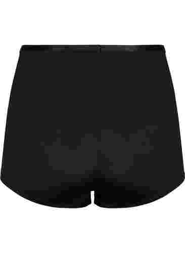 Einfarbige Bikini-Shorts, Black, Packshot image number 1