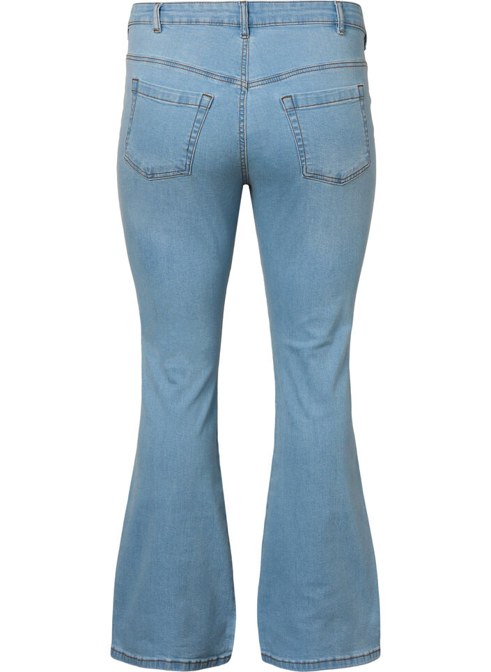 Ellen Bootcut-Jeans mit hoher Taille, Blau, Packshot image number 1