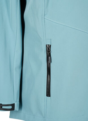 Kurze Softshell-Jacke mit Taschen, Arctic, Packshot image number 3