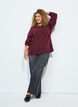 Strickbluse mit Wellenkante, Rot, Model image number 1