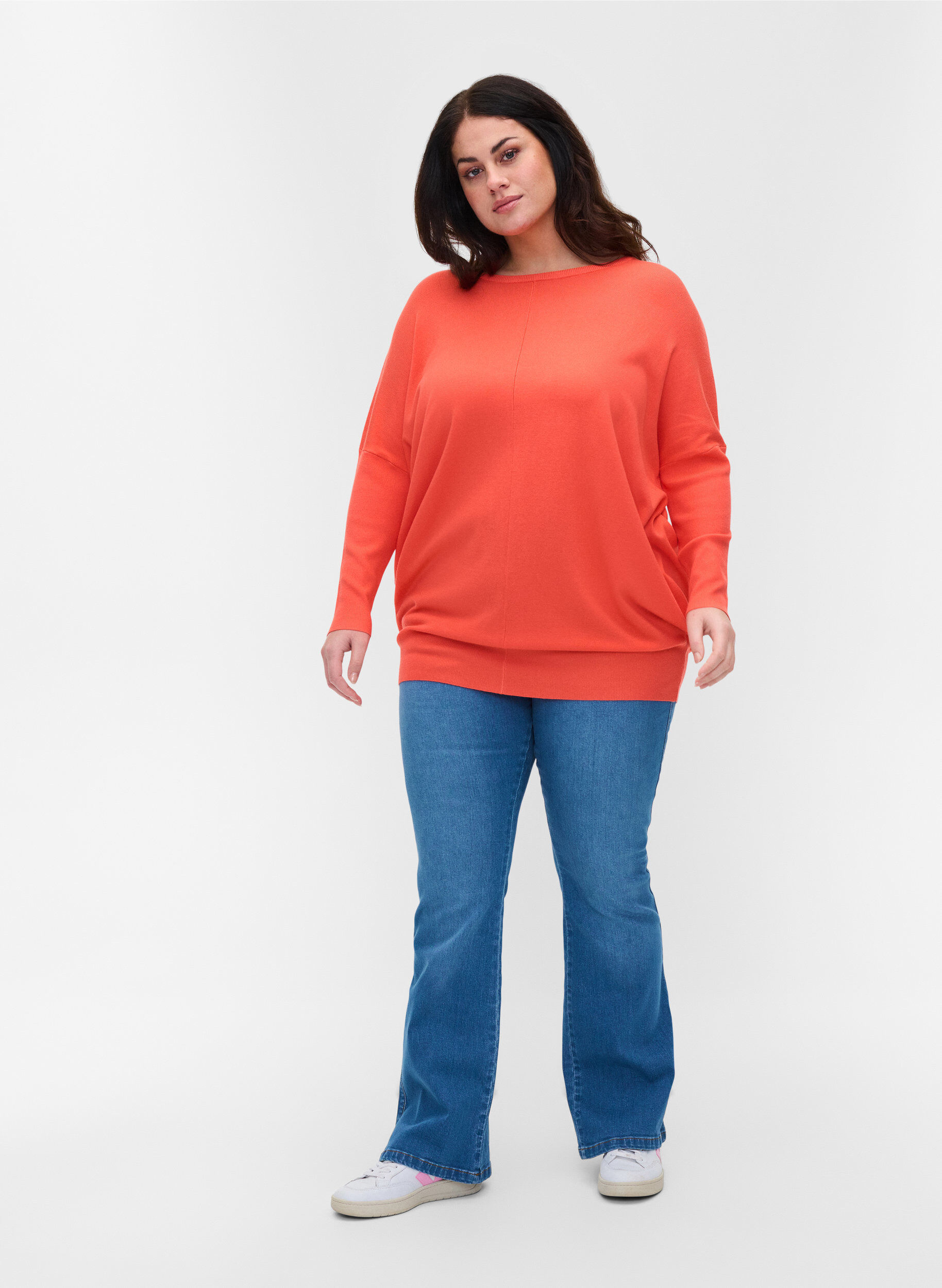 ZizziStrickbluse , Living Coral, Model image number 2