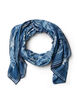 Langer Schal mit Muster, Blau, Packshot image number 0