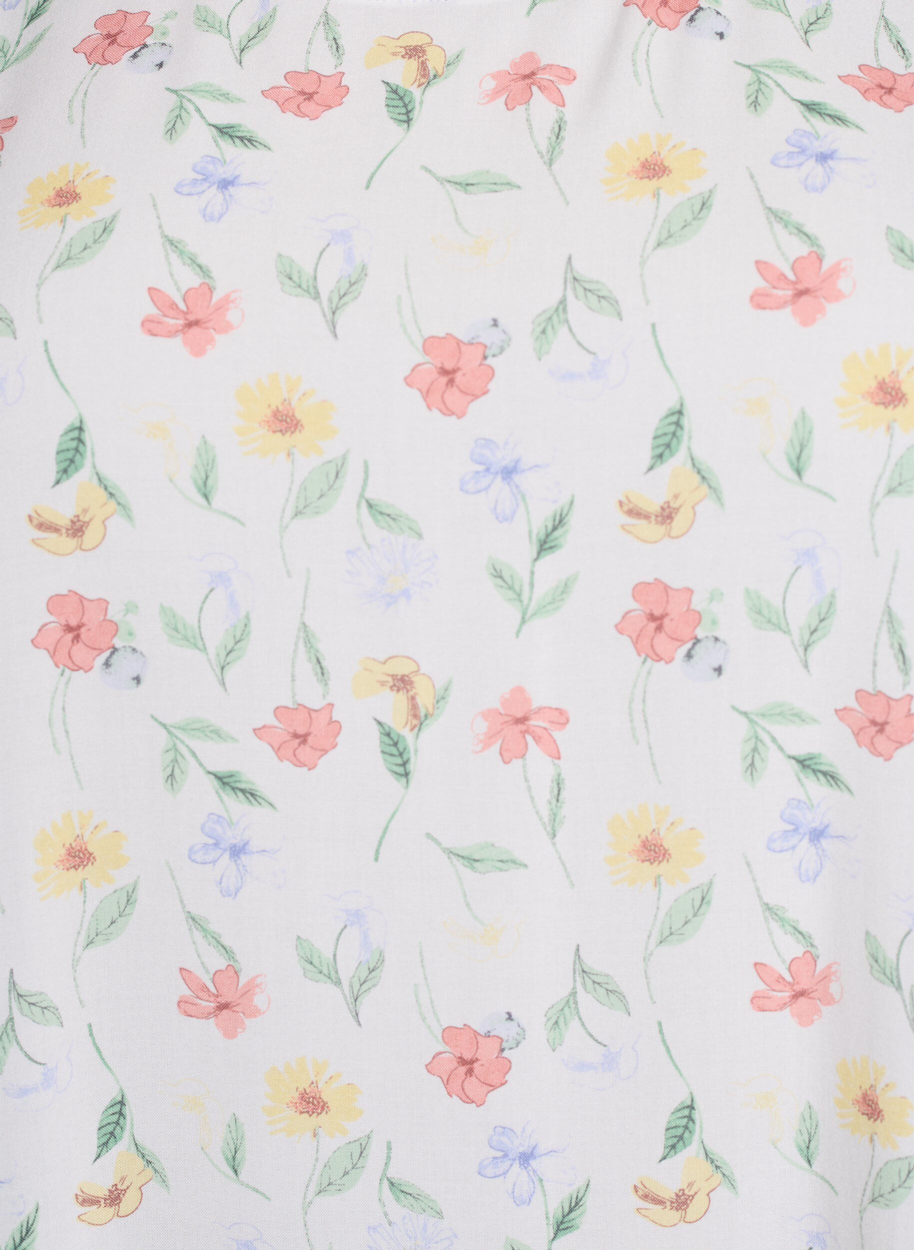 ZizziFLASH &ndash; Kleid aus Viskose mit Schnittlinie, Wei&szlig;, Packshot image number 2