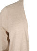 Gestrickter Cardigan mit Schlitz und Rippe, Simply Taupe Mel., Packshot image number 2