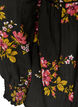 Lang&auml;rmelige Bluse mit gebl&uuml;mtem Muster, Schwarz, Packshot image number 3