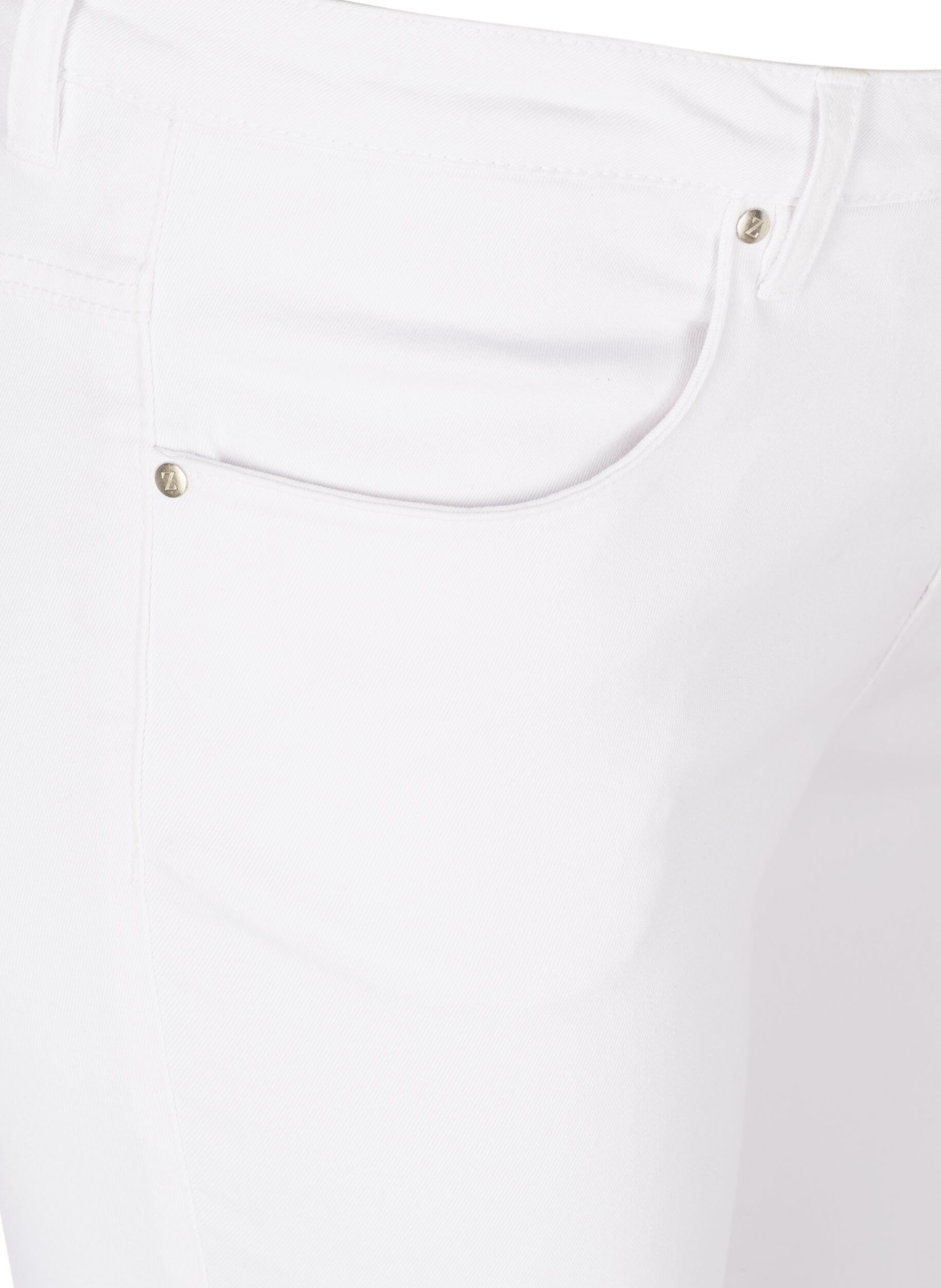 ZizziSuper Slim Amy Jeans mit hoher Taille, White, Packshot image number 2