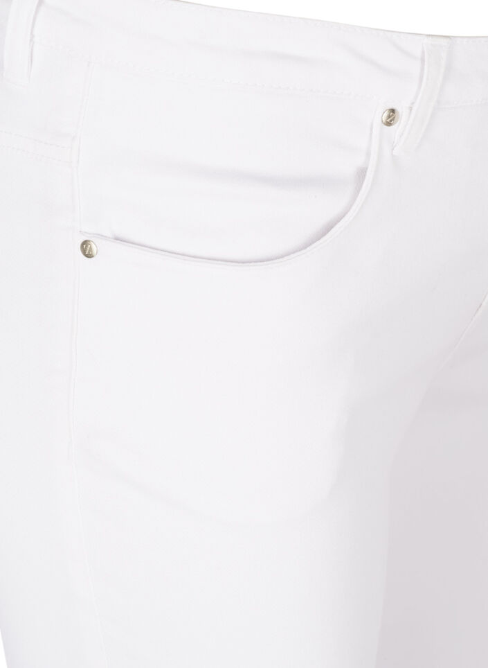 Super Slim Amy Jeans mit hoher Taille, White, Packshot image number 2