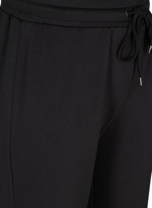 Weite Sweatpants mit Kordelzug an der Taille, Black, Packshot image number 2