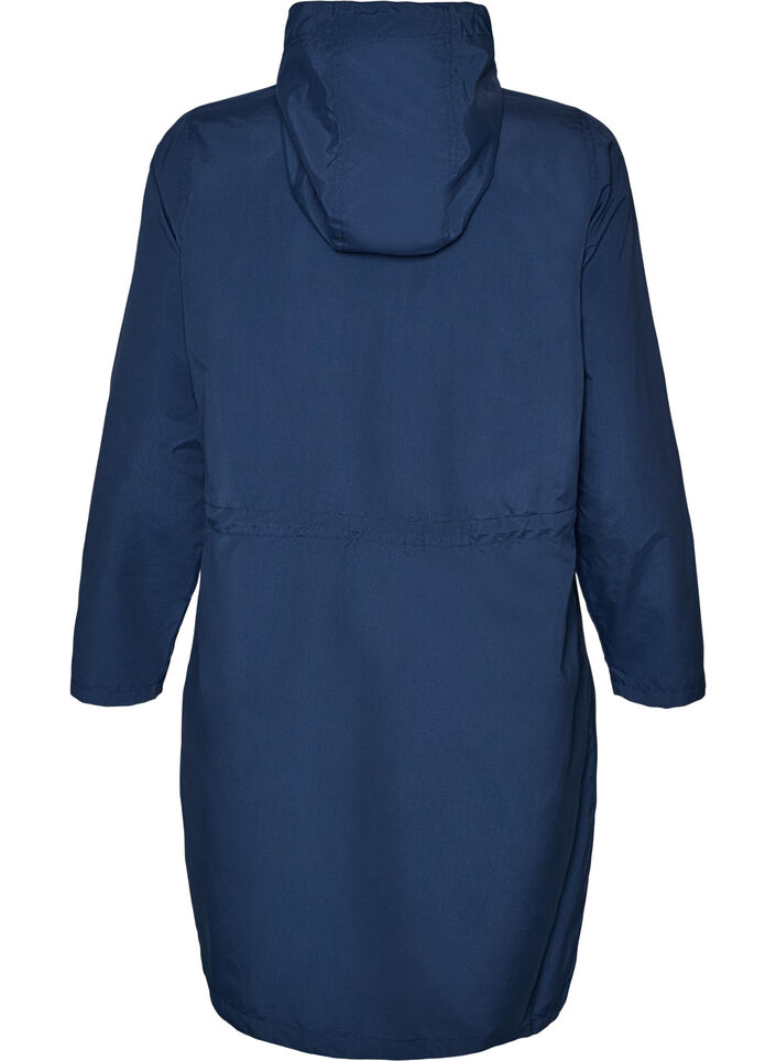 Leichter Parka mit Kapuze, Blau, Packshot image number 1