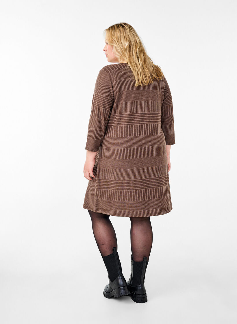 Kleid mit 3/4-Ärmeln und Streifenmuster, Ch. Martini Mel., Model image number 1