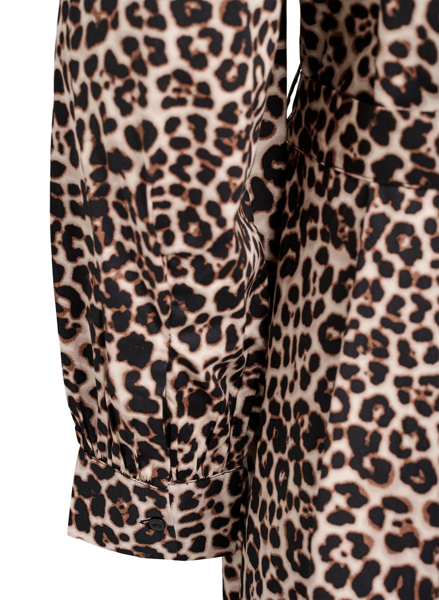 ZizziKleid aus Bio-Baumwolle mit Bindeg&uuml;rtel, Braun, Packshot image number 3