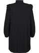Kurzes Kleid mit R&uuml;schen und Glitzer , Schwarz, Packshot image number 1