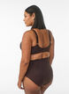 Bikini-Unterteil mit hoher Taille, Braun, Model image number 1