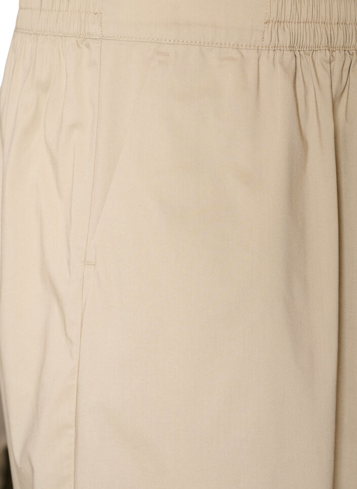 Ballonhose mit Taschen und elastischem Bund, Beige, Packshot image number 2