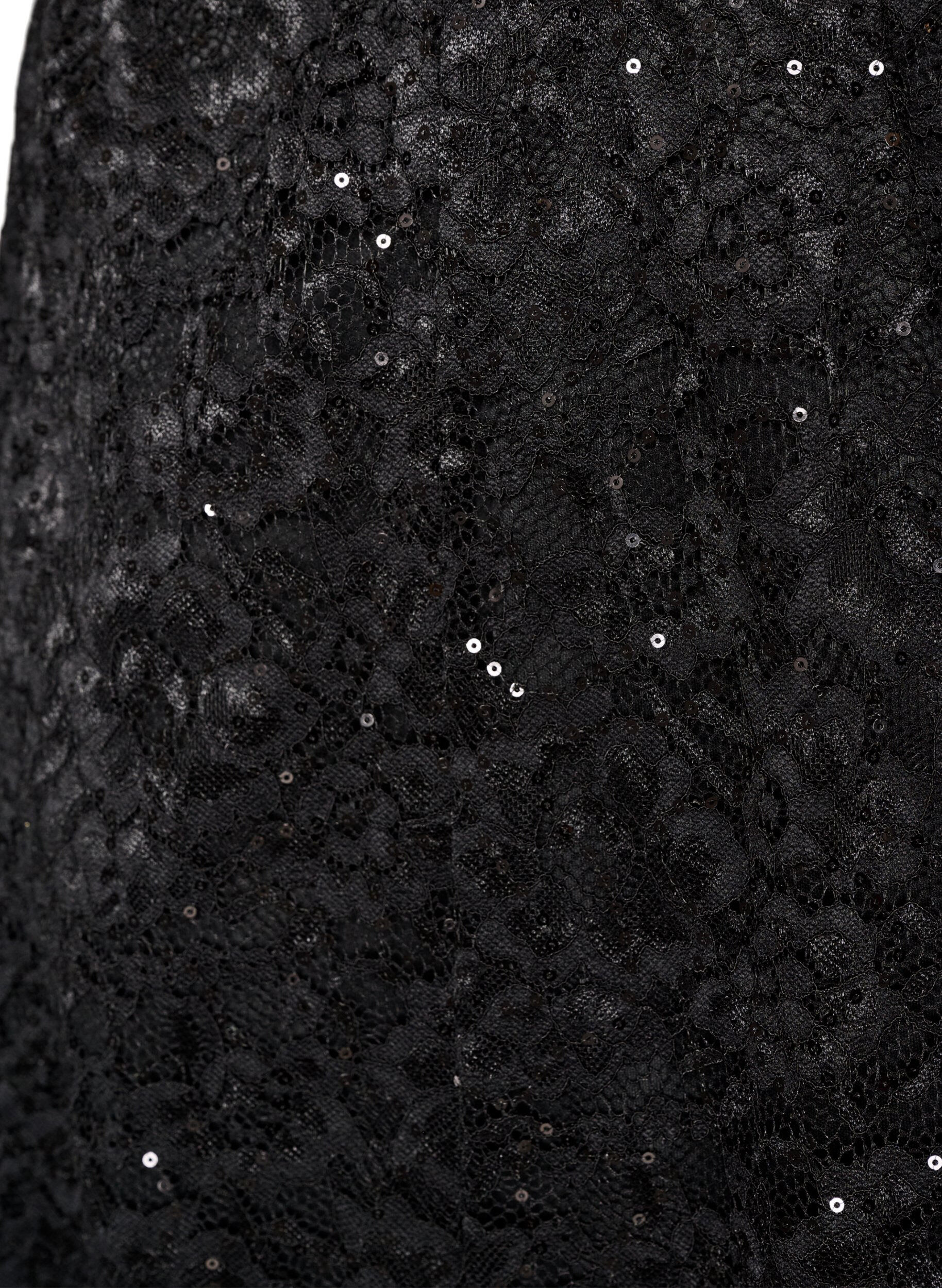 ZizziMidirock aus Spitze mit Pailletten, Schwarz, Packshot image number 2