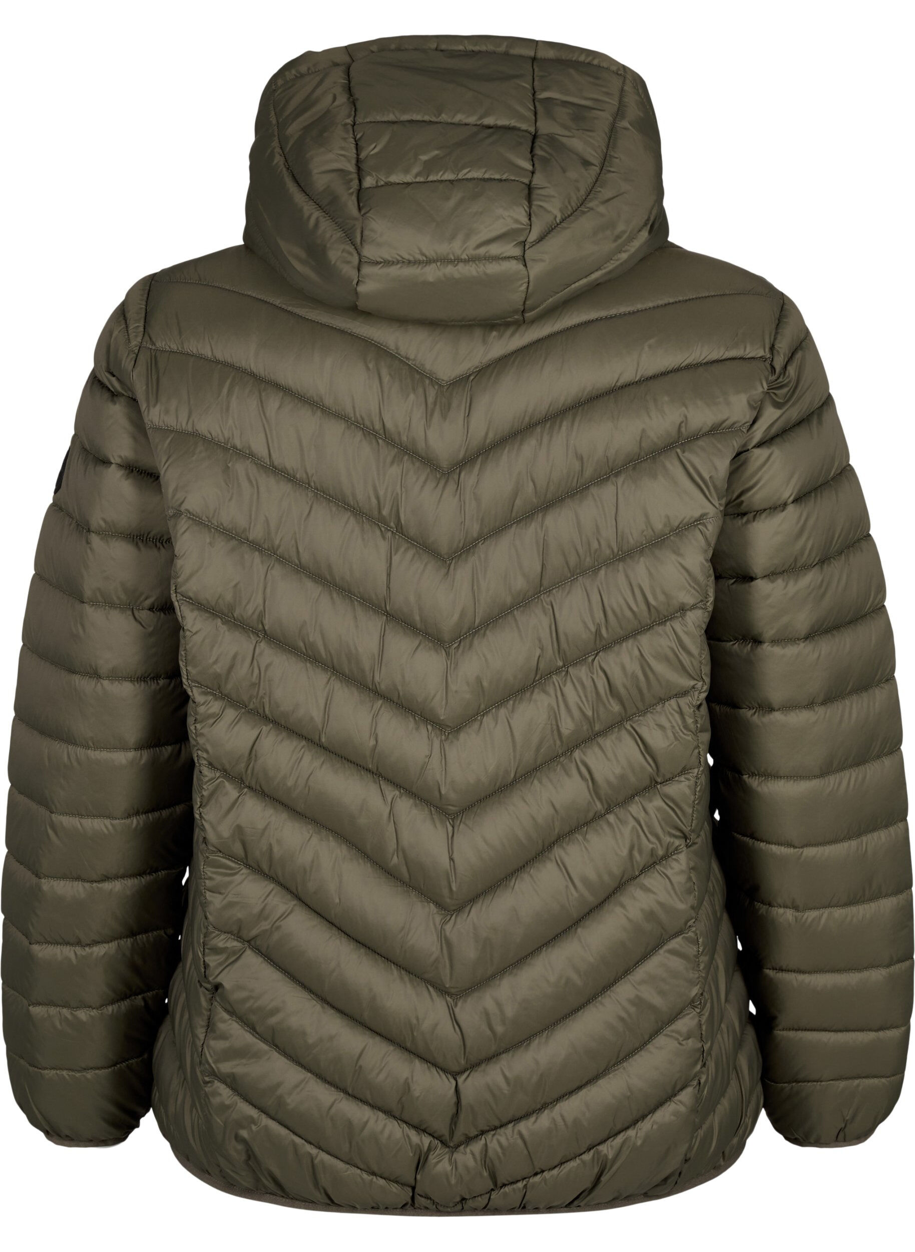 ZizziLeichte Jacke mit Kapuze, Gr&uuml;n, Packshot image number 1