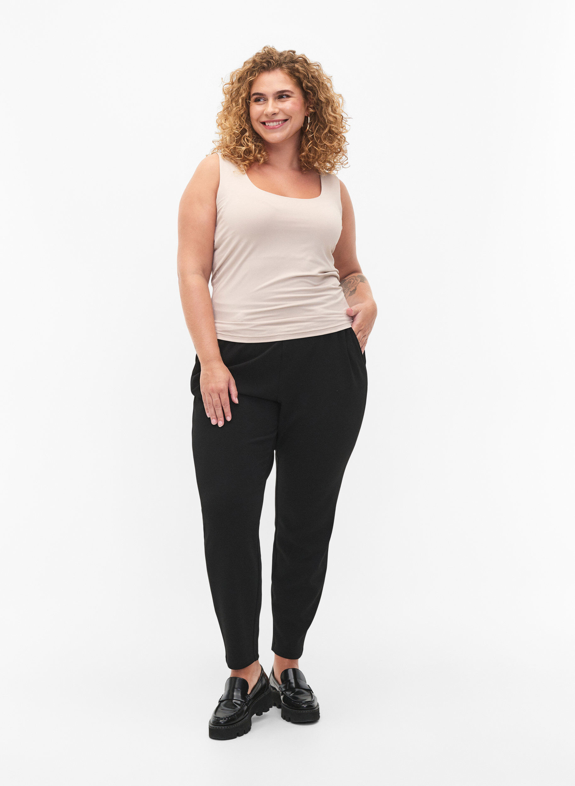 ZizziDehnbares Wende-Top, Silver Gray, Model image number 3