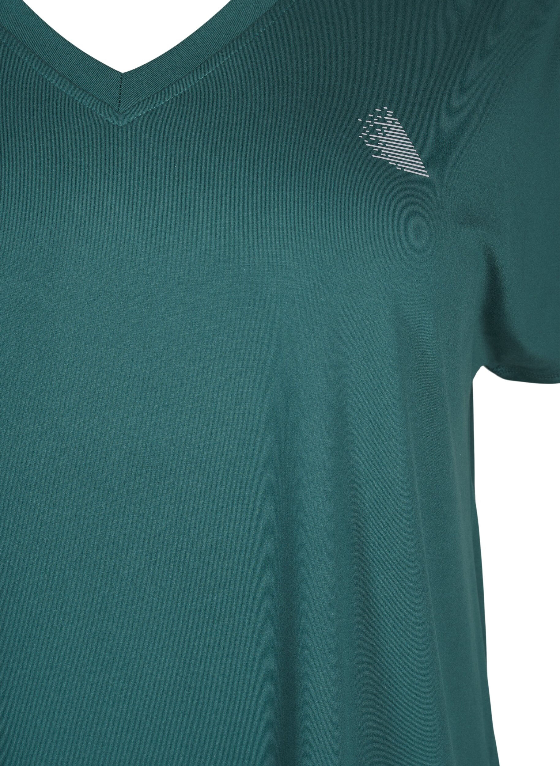 ZizziT-Shirt f&uuml;r das Training, mit V-Ausschnitt, Bistro Green, Packshot image number 2