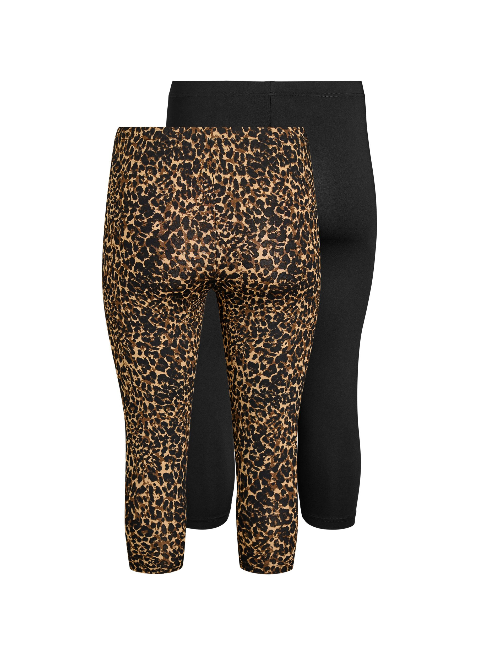 Zizzi2er-Pack 3/4-Leggings, Schwarz, Packshot image number 1