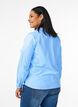 Bluse mit Spitzendetails, Blau, Model image number 2