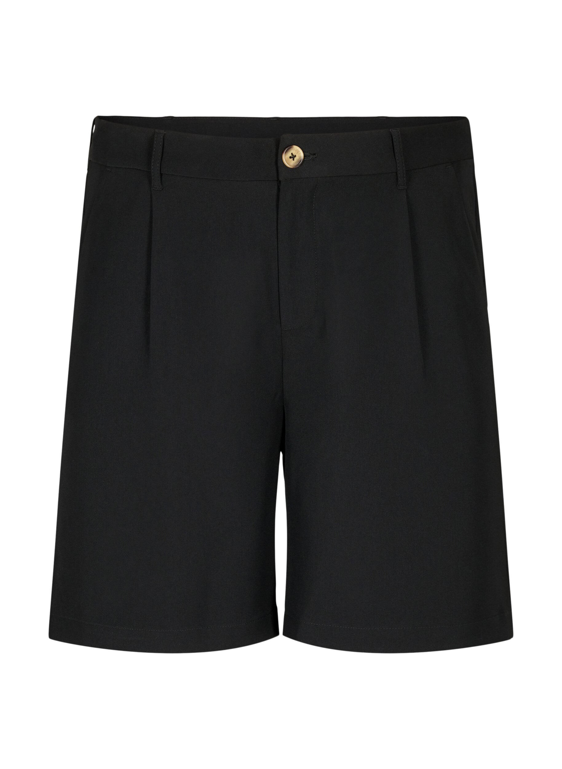 ZizziBermuda-Shorts mit hoher Taille, Black, Packshot image number 0