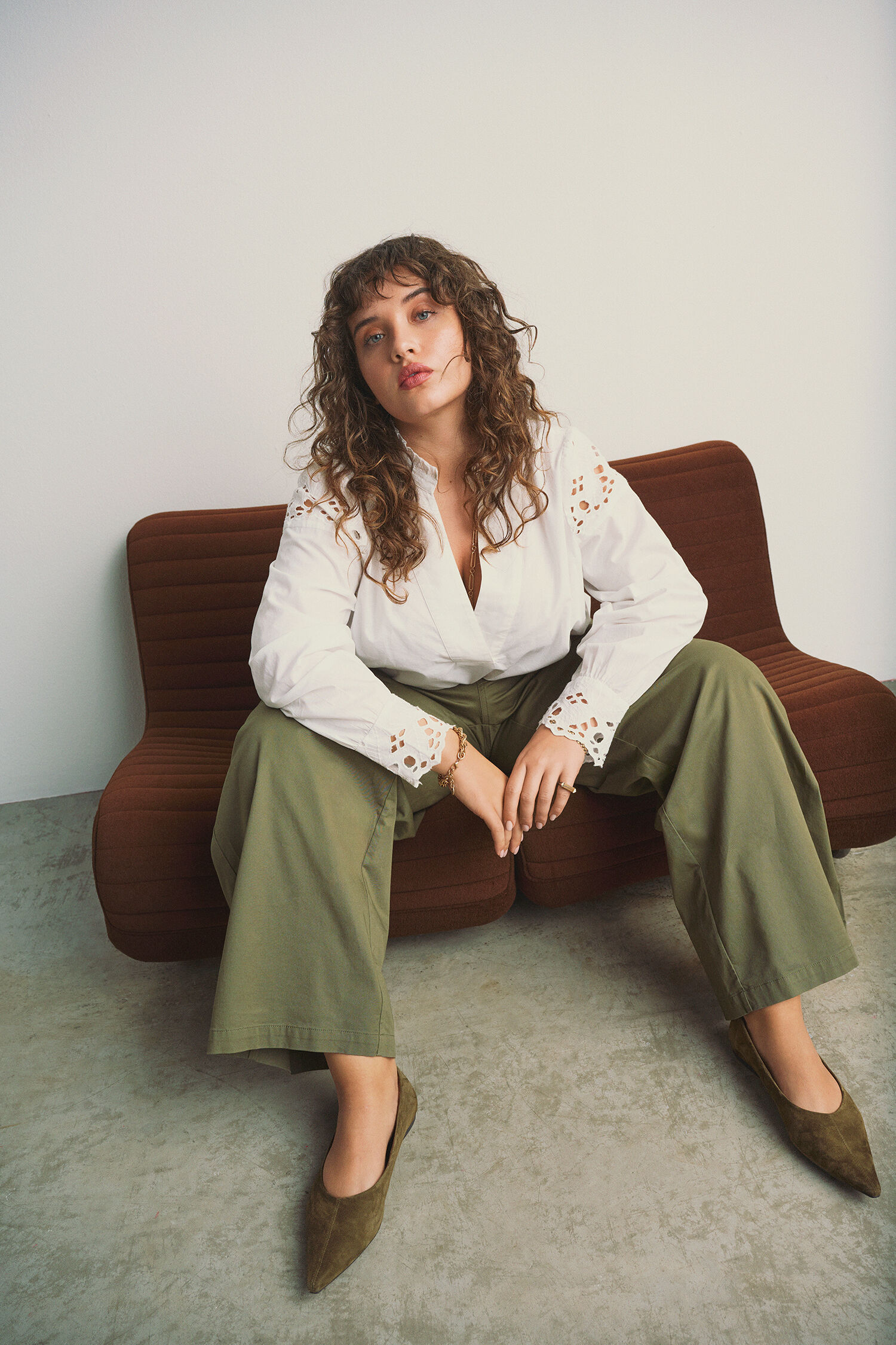 ZizziLook mit Broderie-Anglaise-Details, , Model