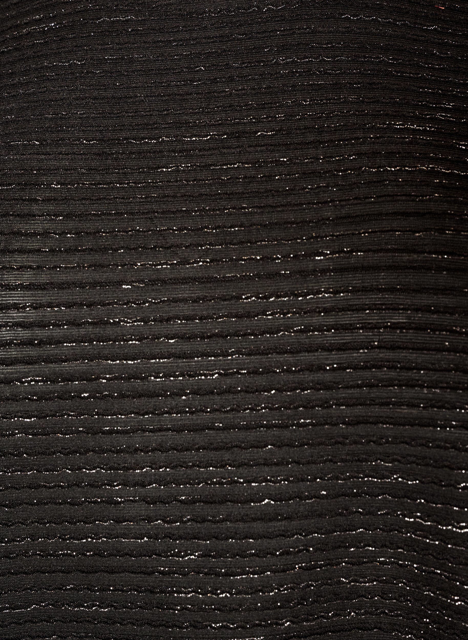 ZizziBluse mit Struktur und Glitzer, Schwarz, Packshot image number 2