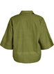 Lockere gestreifte Bluse mit 3/4-&Auml;rmeln, Gr&uuml;n, Packshot image number 1