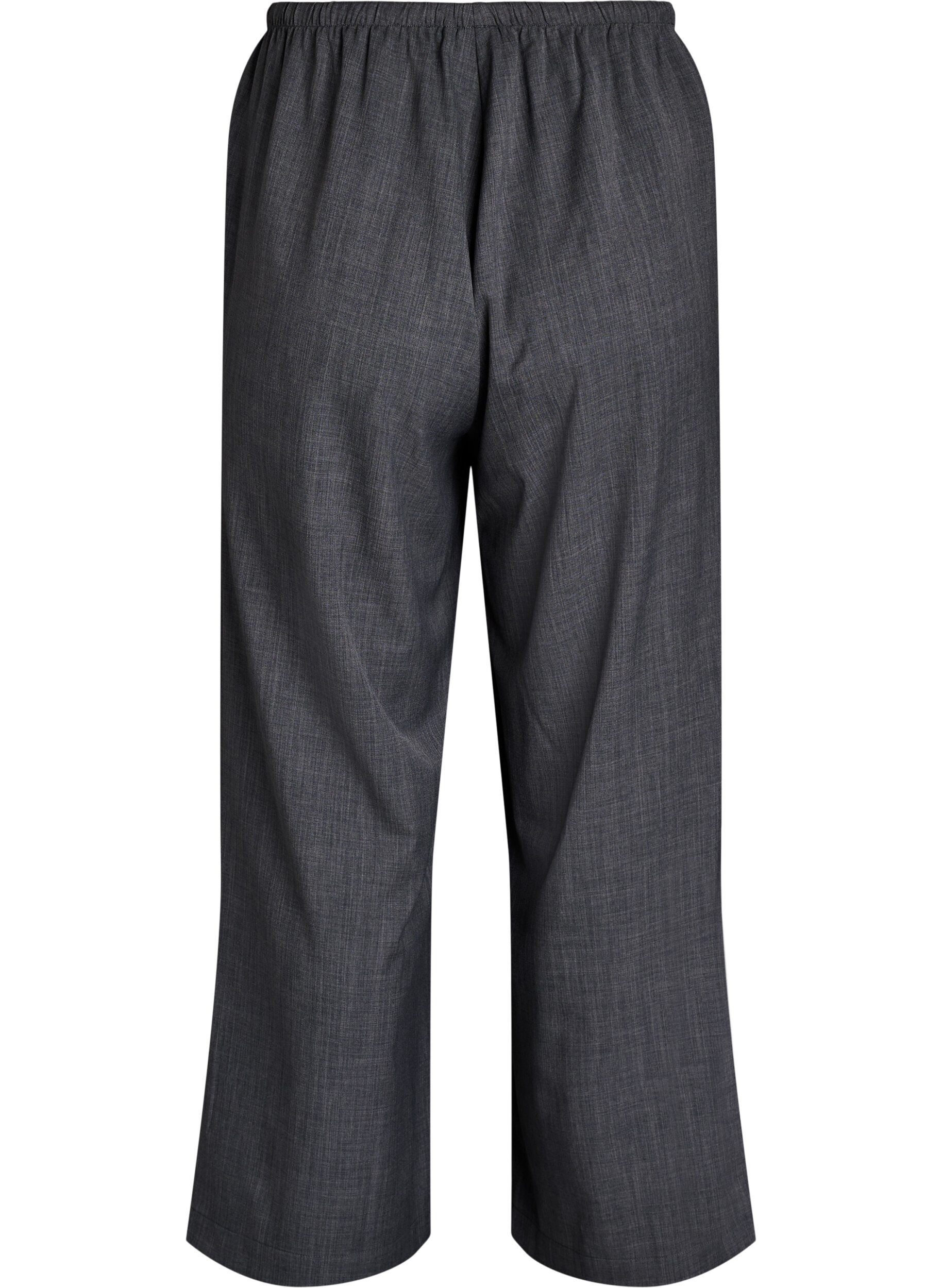 ZizziHoch taillierte Hose mit weiten Beinen, Grau, Packshot image number 1