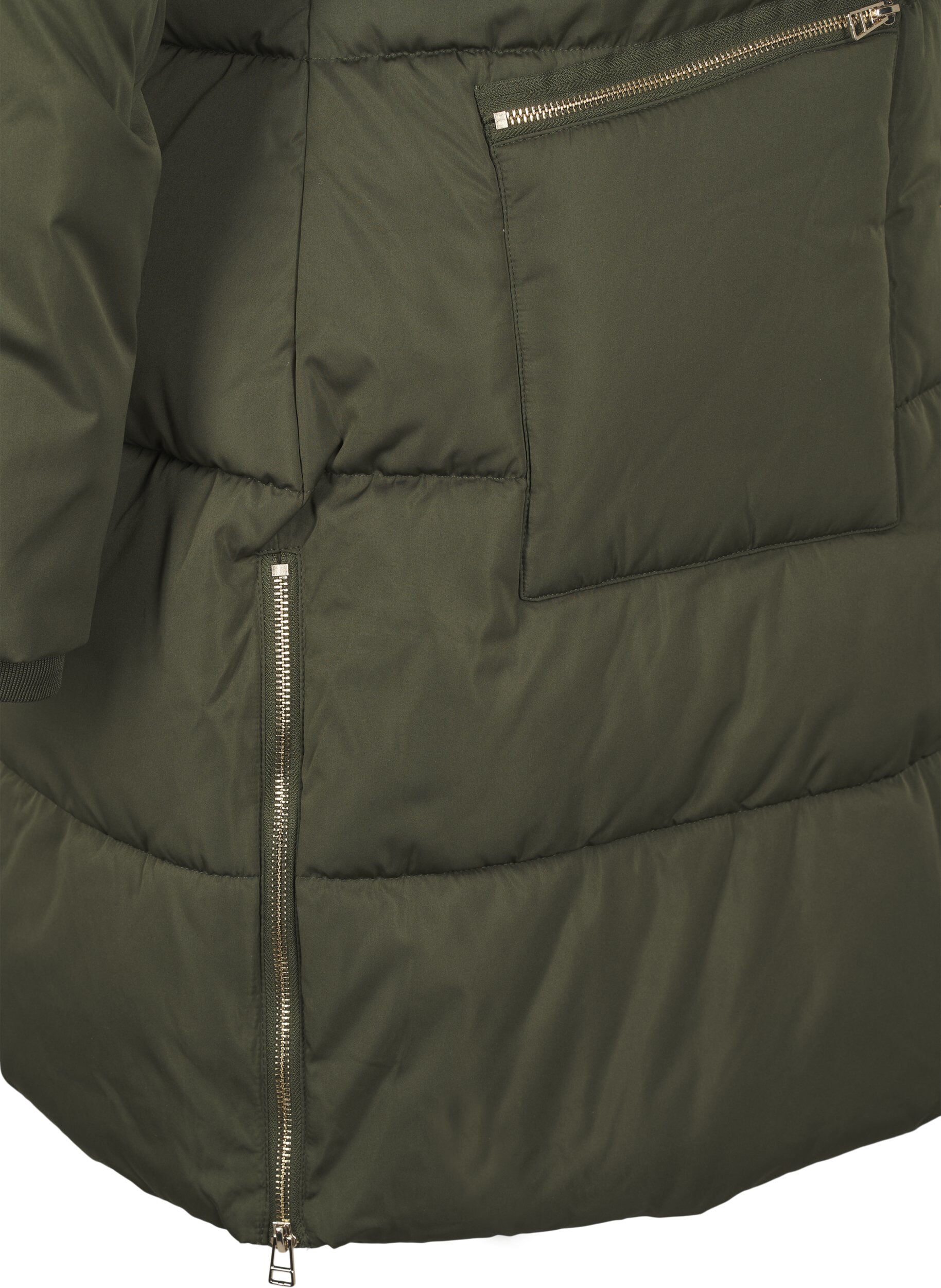 ZizziPufferjacke mit Kapuze, Gr&uuml;n, Packshot image number 3