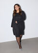 Kurzes Paillettenkleid in A-Linie, Schwarz, Model image number 1