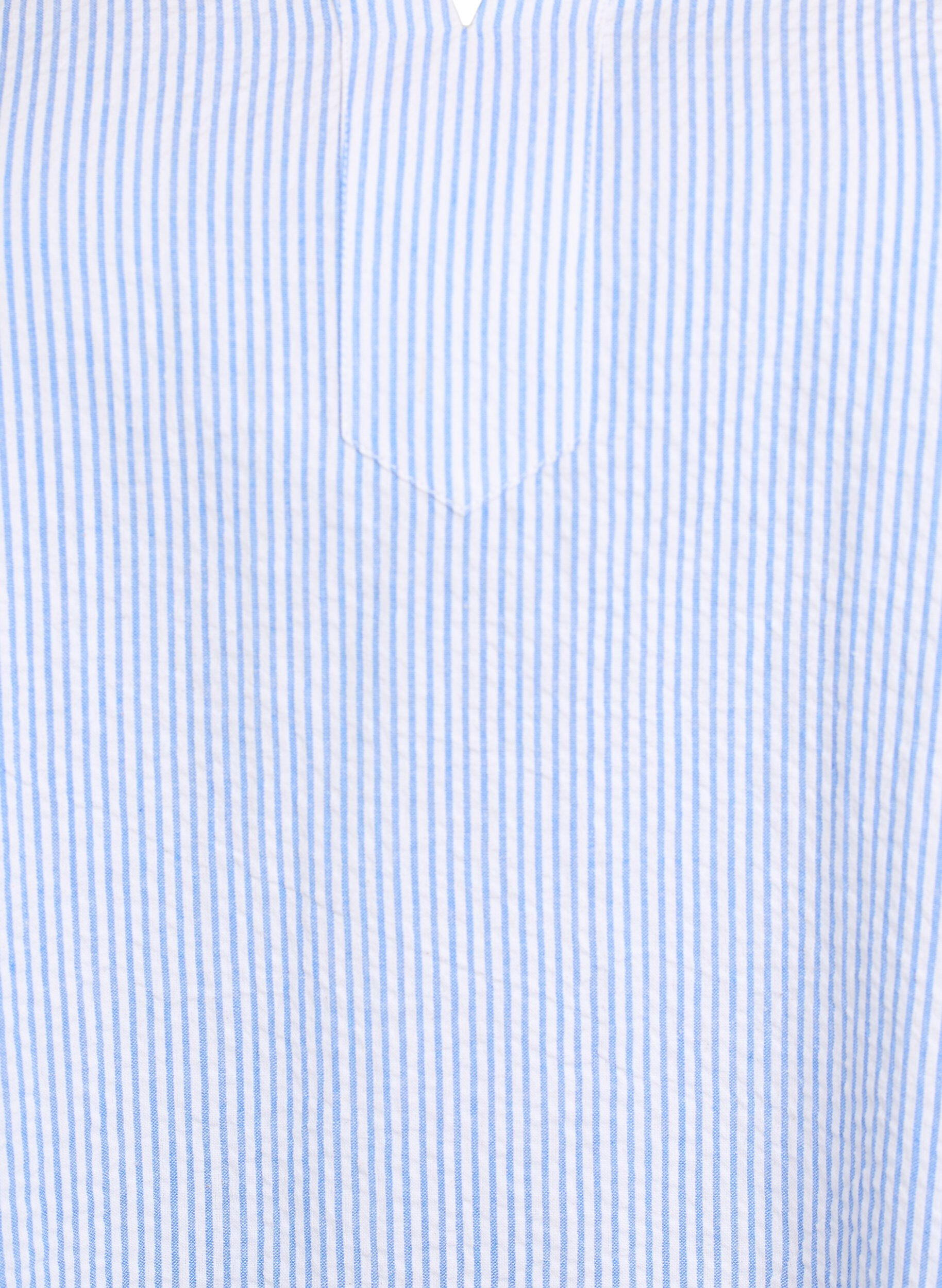 ZizziKurzes gestreiftes Kleid mit R&uuml;schen, Blau, Packshot image number 2