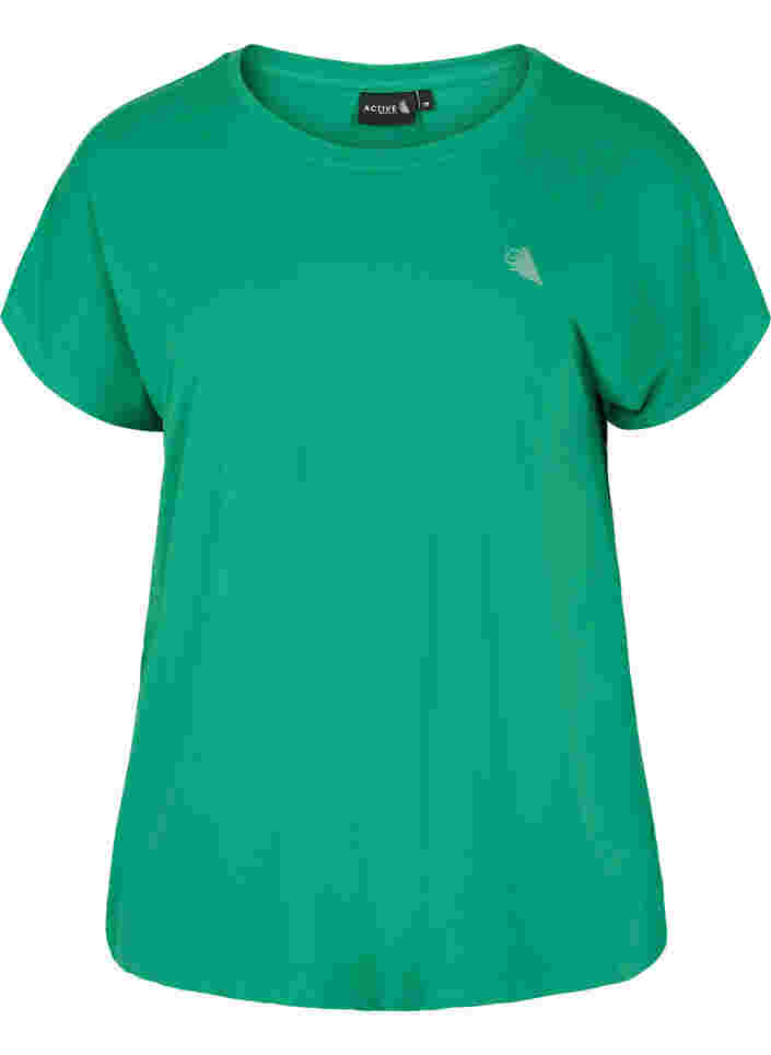 Einfarbiges Trainings-T-Shirt, Jolly Green, Packshot image number 0