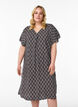 Kleid aus Viskose mit V-Ausschnitt, Blau, Model image number 0