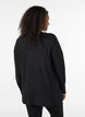 Offener Cardigan aus strukturiertem Jersey, Schwarz, Model image number 2