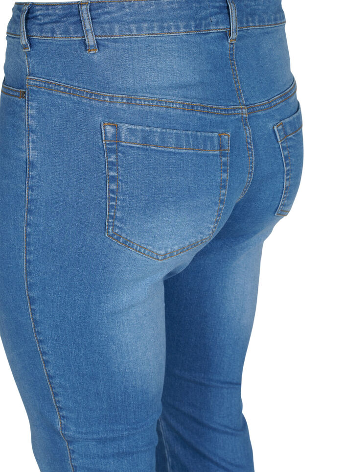 Ellen Bootcut-Jeans mit hoher Taille, Blau, Packshot image number 3