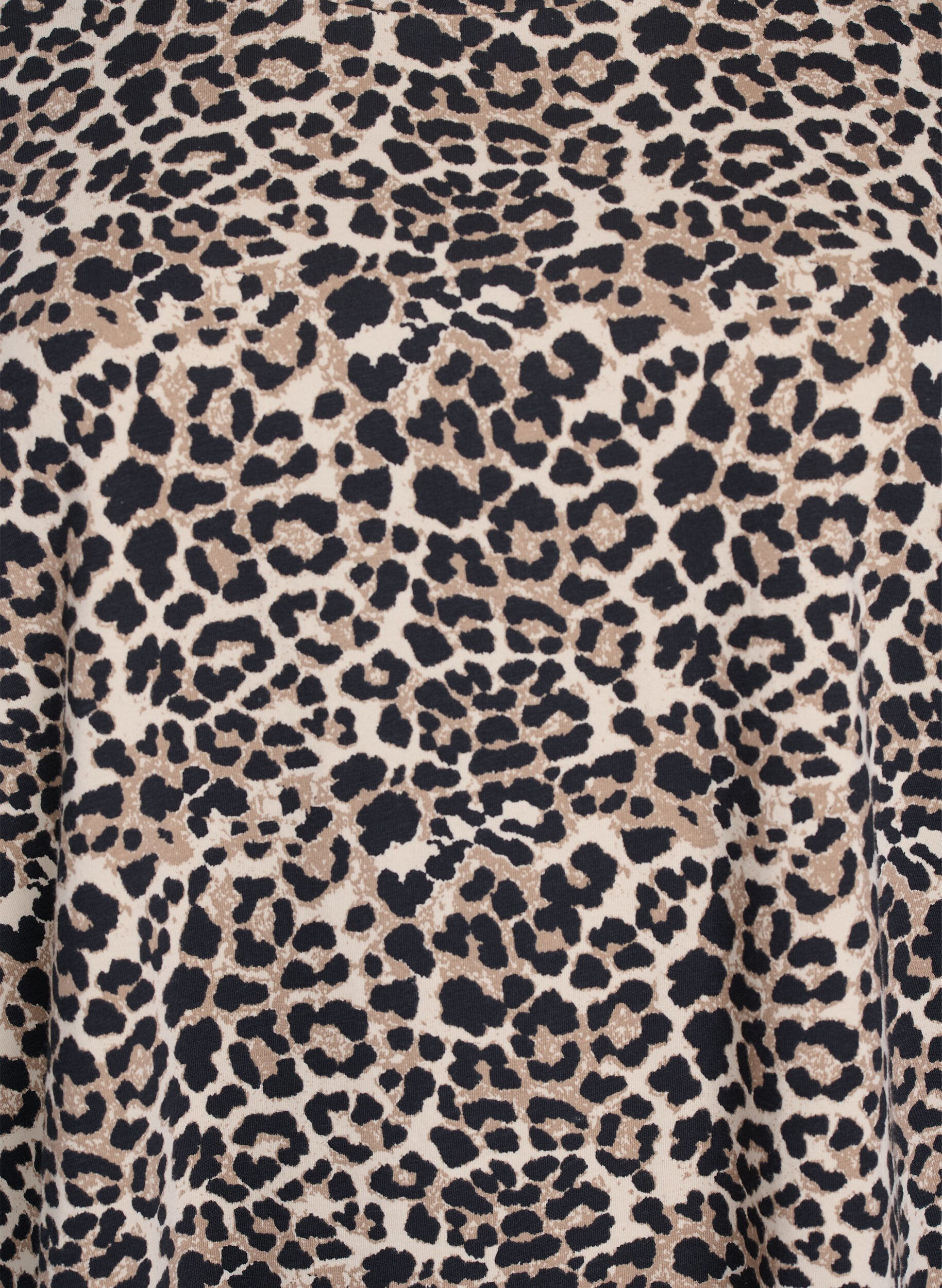 ZizziT-Shirt mit Rundhalsausschnitt und Allover-Print, Braun, Packshot image number 2