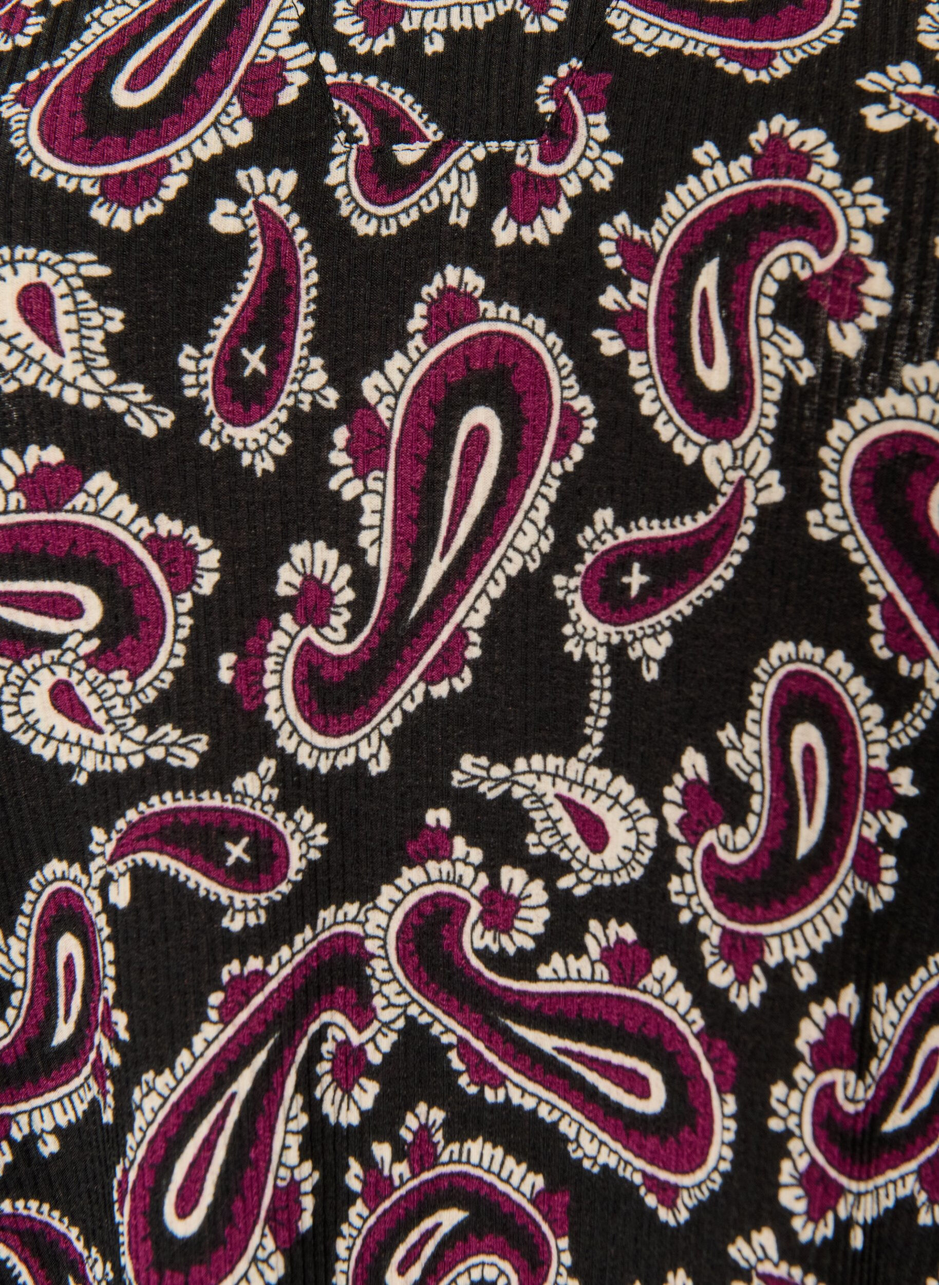 ZizziKurzes A-Linien-Kleid aus Jersey mit Allover-Print, Dunkles Bordeaux, Packshot image number 2