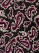Kurzes A-Linien-Kleid aus Jersey mit Allover-Print, Dunkles Bordeaux, Packshot image number 2